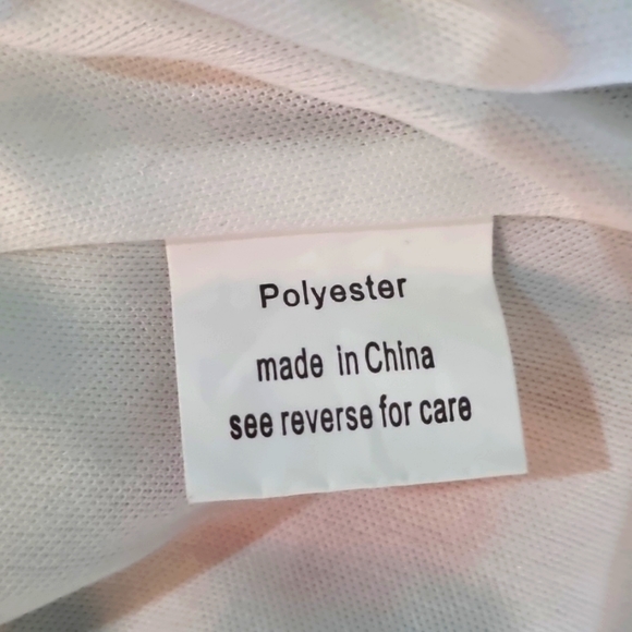 Teaberry, white dress, floral design, layered, lined, size 8 - Picture 9 of 9